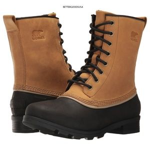 sorel emelie 1964 waterproof leather boots 7.5 M